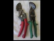 Wiss Aviation Tin Snip Sheet Metal Shear Tool Set of 2 M7 & Redgreen A96