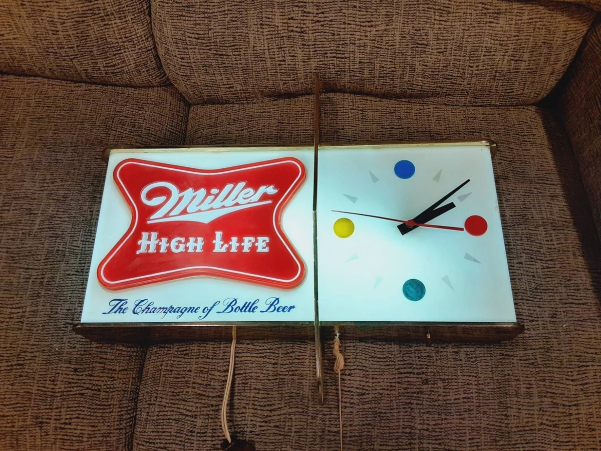 Miller High Life Clock In Collectible Miller Signs & Tins for sale