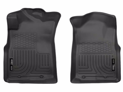 #ad #ad Husky WeatherBeater Front Floor Liners 2pc Fits 2012 2015 Toyota Tacoma Black $76.49