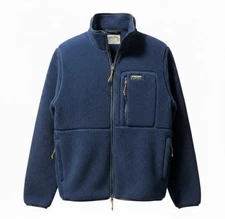 Alpine Design Blue Sherpa Fleece Mountain Lake Jacket Large