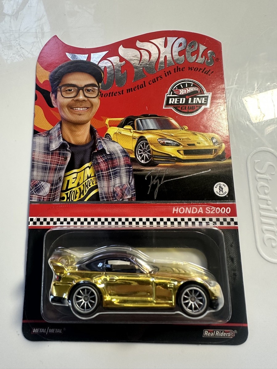 2022 Hot Wheels Red Line Club RLC Exclusive Honda S2000, Gold Ryu