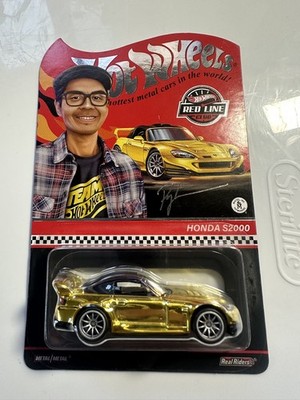2022 Hot Wheels Red Line Club RLC Exclusive Honda S2000, Gold Ryu