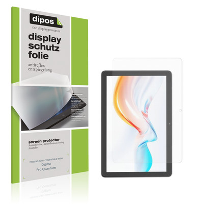 2x Schutzfolie matt für Digma Pro Quantum Displayschutzfolie Folie Display