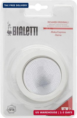 Bialetti Gaskets and Filter for 9 Cup Espresso Makers