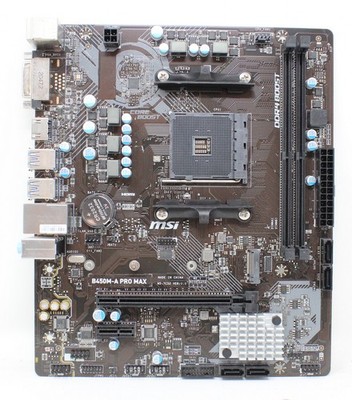 MSI B450M-A Pro MAX AMD B450 microATX Mainboard Sockel AM4 (#35660)