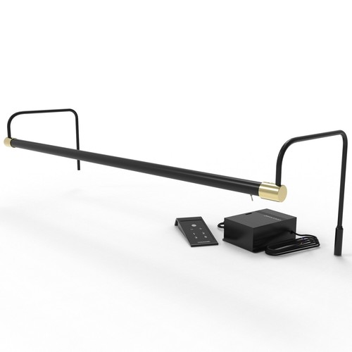 Cocoweb 30" Tru-Slim Hard Wired LED Art Light in Black with Black Brass 30 Inch