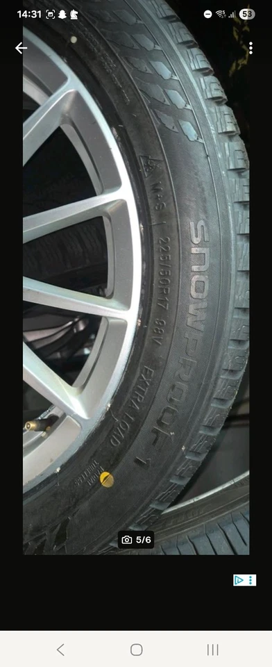 winterreifen 225 50 17 98h - Bild 4 von 4