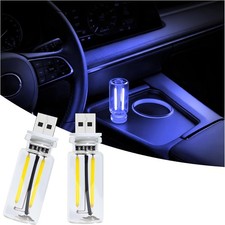 Car USB Night Light Touch Dimmable - 2-Pack Retro LED Filament Lamp for Truck In