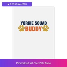 Custom Yorkshire Terrier Yorkie Magnet Personalized Pet Name Easter Gift