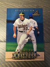 Damon Mashore #167 ROOKIE CARD Oakland Athletics (1997) PINNACLE - NEAR MINT. rookie card picture