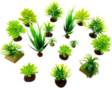 16 PCS Miniature Trees Plastic Diorama Trees Model Scenery Tree Cake Topper for
