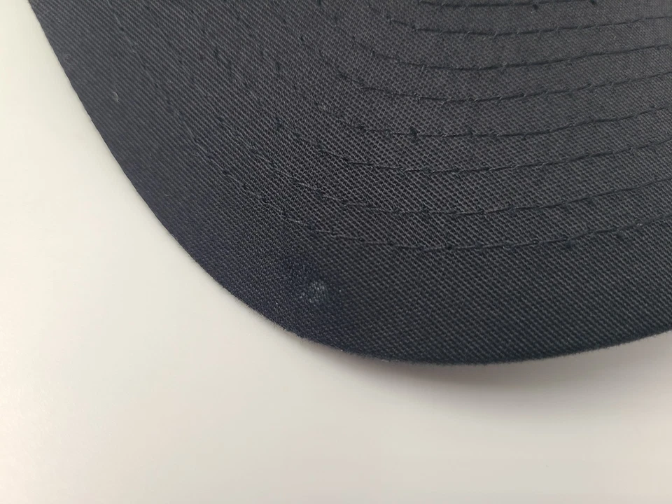 Social World Rope Mesh Trucker Snapback Hat Cap Smiley Face Logo Men Women Black - Image 4 of 4