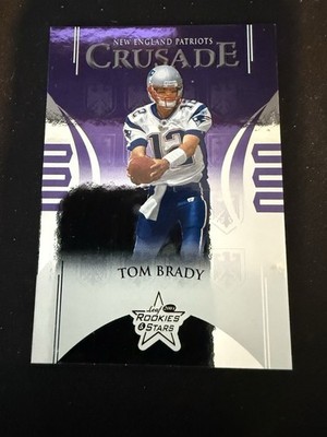 2004 Leaf Rookies and Stars Crusade Purple C-25 Tom Brady /250
