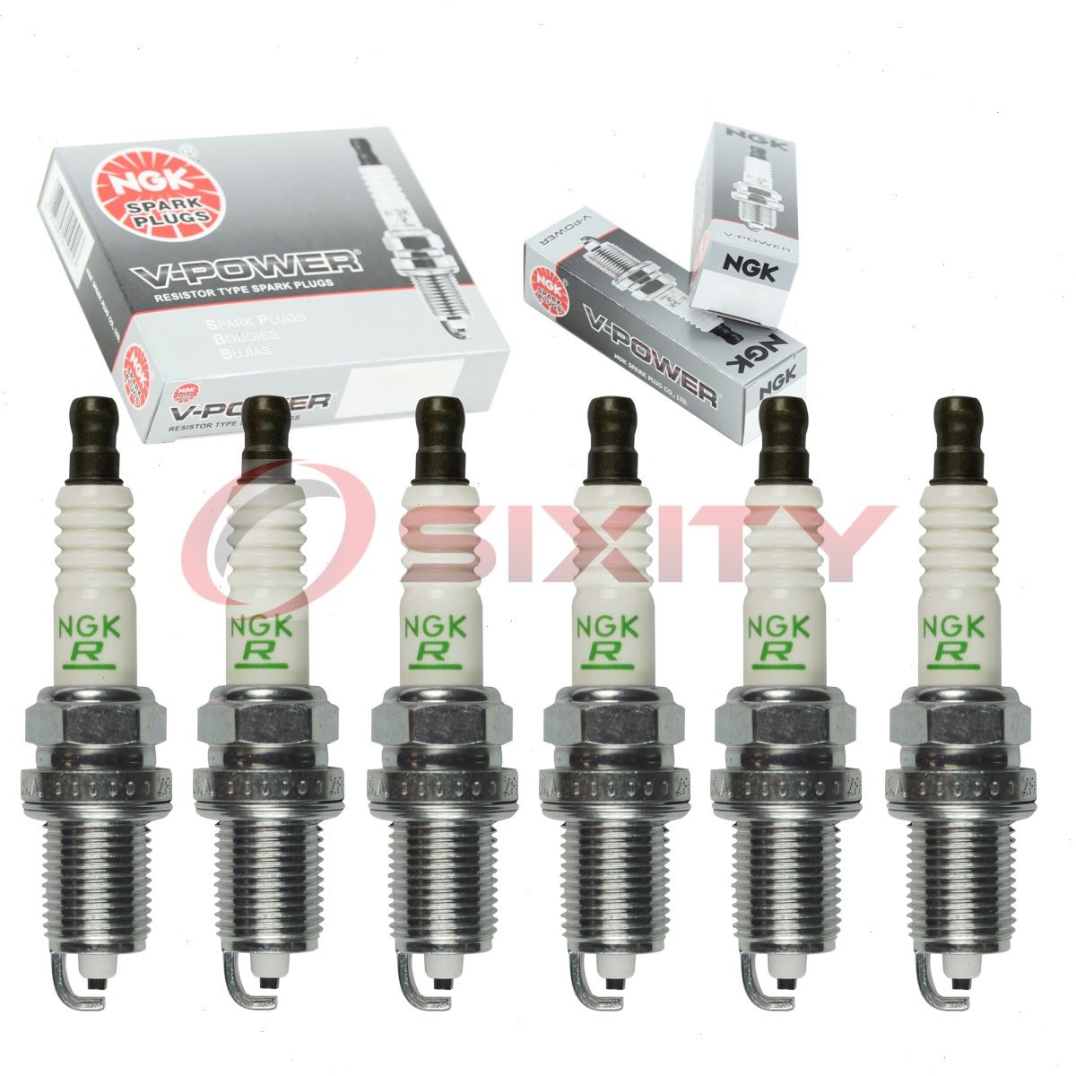 6 pc NGK 90760 ZFR6F-11 BLYB V-Power Spark Plugs for SP445 RC12LYC RC12LC4 tb
