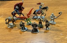 Lot of 10 Painted Lead Toy Miniature Figures