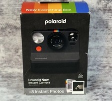 NIB - Polaroid Now Instant Film Camera Generation 2 Black & White +8 Photos