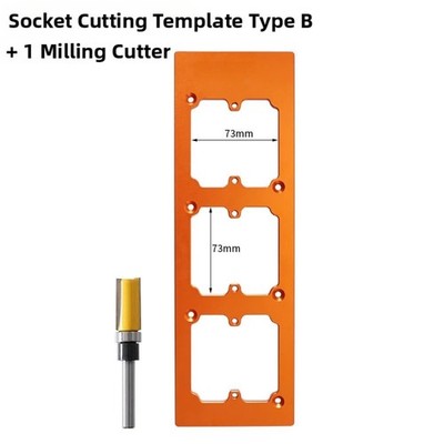 Aluminiumlegierung Loch Führungsschablone für 86 Typ Wandsteckdose Installatio