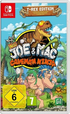 GW5187 New Joe & Mac: Caveman Ninja - T-Rex Edition NSWITCH Neu & OVP