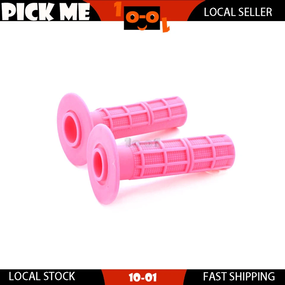 Pair Mx Style Hand Grip Pink Fit YAMAHA TTR125 TTR230 TTR250 MODELS - Image 3 of 4