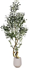 Artificial Olive Tree, 1-Pack Faux Olive Tree Old Vertical Style, Unique Shape I