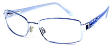BVLGARI 276-B 213 Italy Light Blue/Silver Eyeglasses Frame 53-16-135