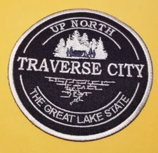 Traverse City Up North Michigan Patch approx 3"