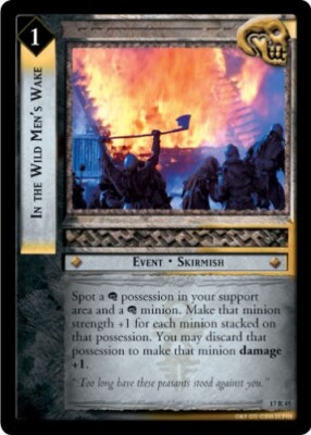 LOTR TCG ROS Rise of Saruman In The Wild Men's Wake 17r45 MP