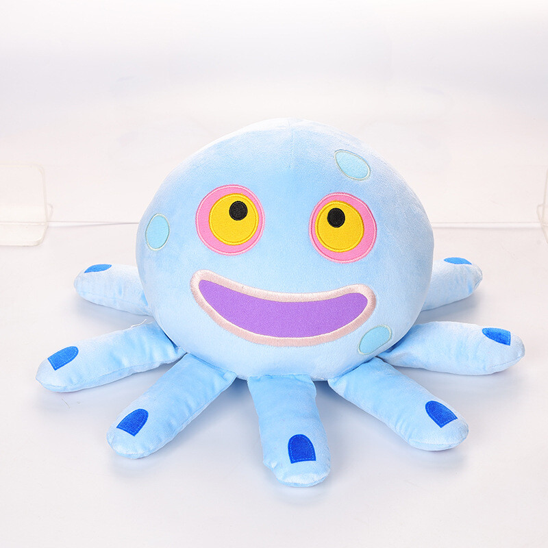 New 28cm My Singing Monsters Wubbox Toy Cartoon Game Peripheral Plush Toys  Soft Stuffed Furcorn Doll For Kid Birthday Gift