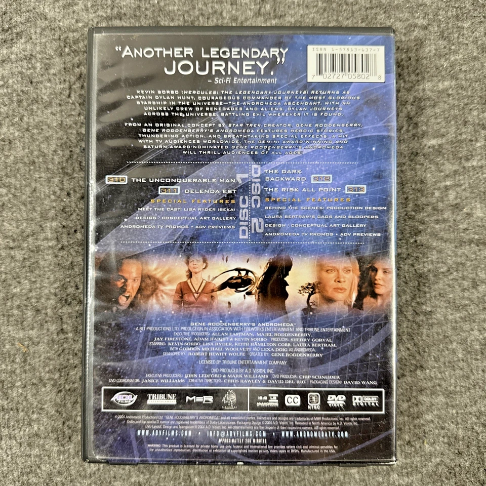 Gene Roddenberry's Andromeda: Season 5, Collection 3 DVD Kevin Sorbo - Image 2 of 4