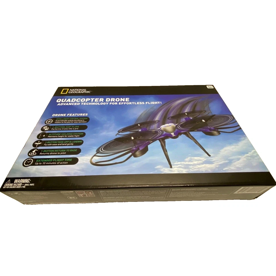 Quadcopter Drone Advanced Technology National Geographic Remote Control NIB - Image 3 of 4