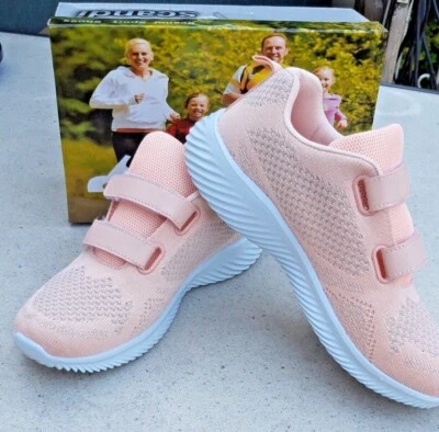 leichte Mädchen/Damen-Sportschuhe rosa Klettverschluss Größe 38/39 Glitzer