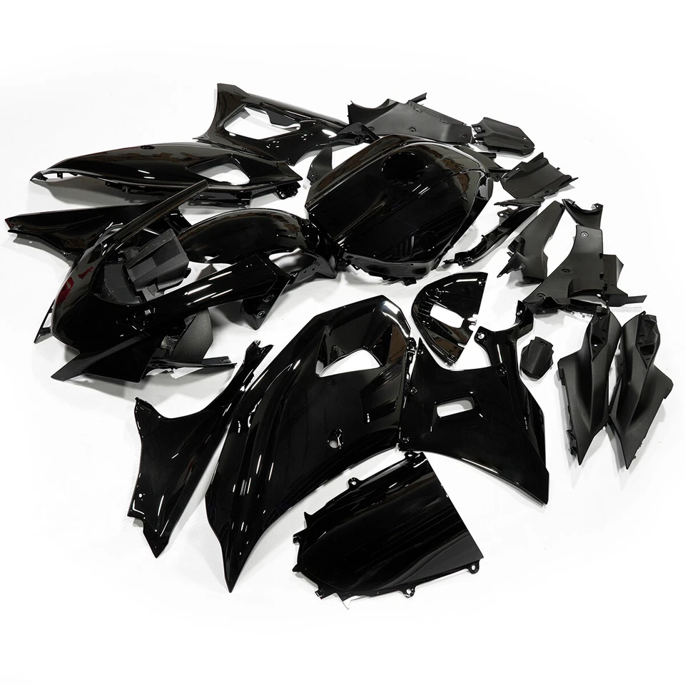 For Yamaha YZF R7 2022-2025 Glossy Black Fairings Kit ABS Injection Bodywork Foto 3 de 4