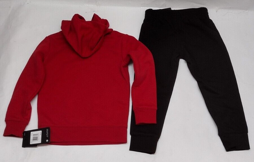 Nike Air Jordan Little Kids' Hoodie and Pants Set 85C684-023 Size 4 Red/Black - Picture 6 of 24