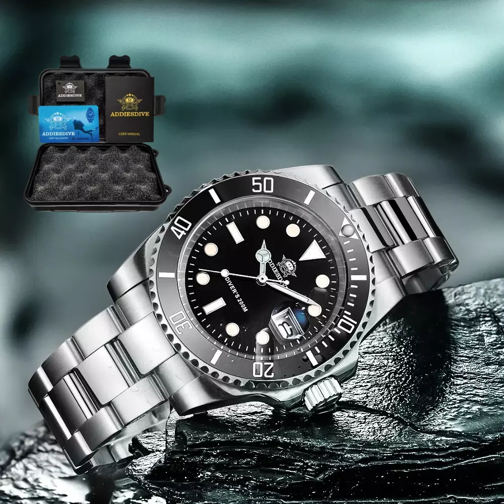 Montre Plong e Addiesdive GMT Sport 200M Date Luxe Mouvement