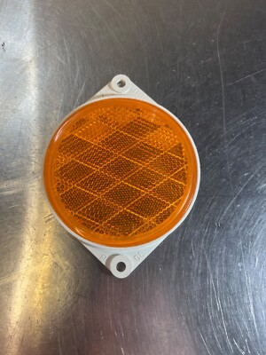 AMBER Orange REFLECTORS SATE-LITE 30-B Vintage Screw On