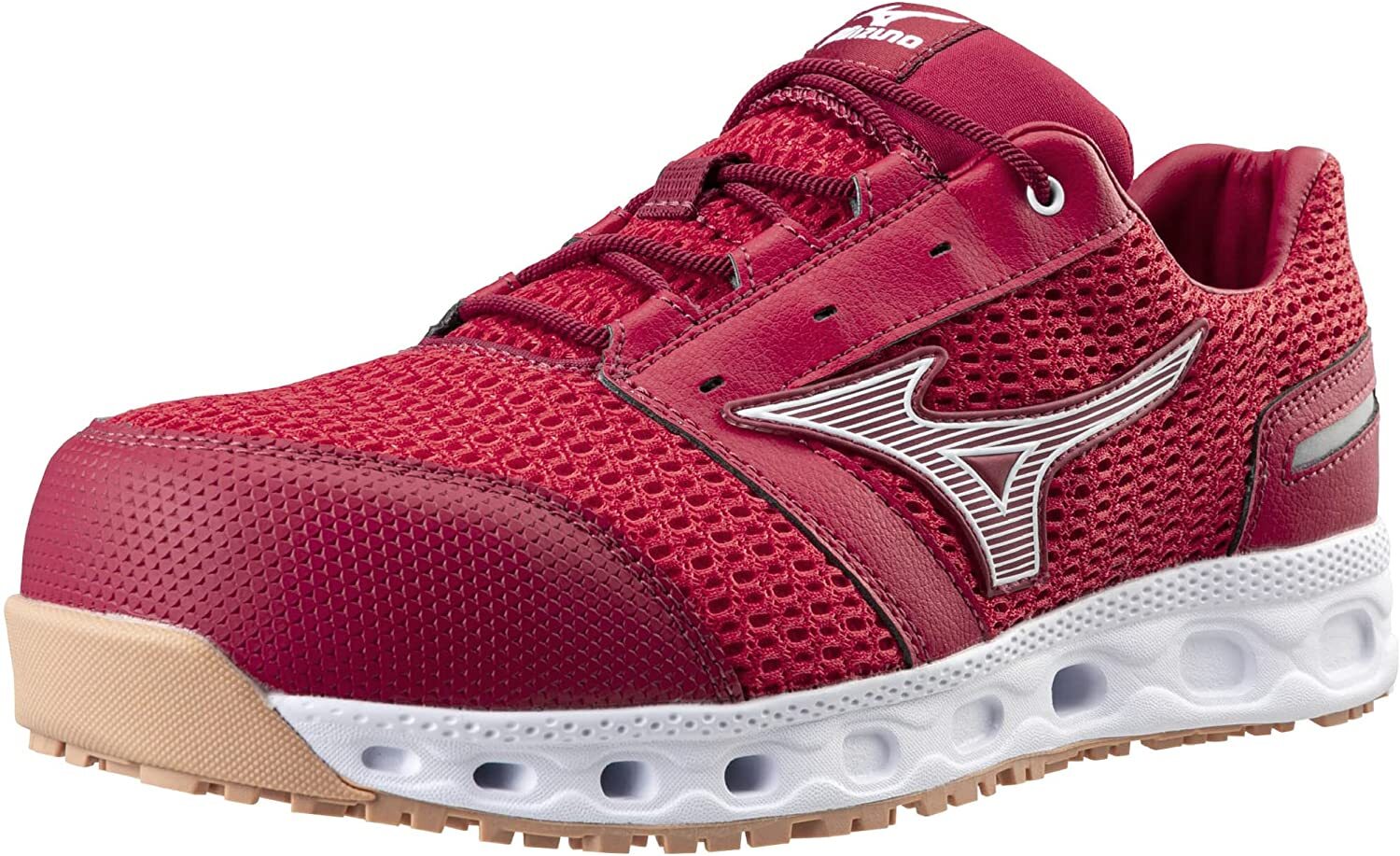 РАБОЧАЯ защитная обувь MIZUNO ALMIGHTY VH11L ШИРОКАЯ красная F1GA2204 US65245 см 38690₽