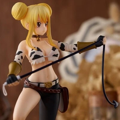 Fairy Tail Figur, Lucy Heartfilia Anime, stehende Pose mit Peitsche, 18 cm - OVP