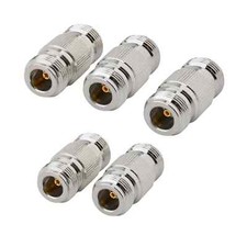5 Pack Lot N-Type Double Female Jack Coupler RF Antenna Adapter Barrel Connector