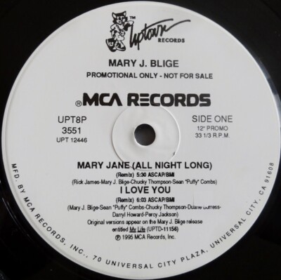 MARY J. BLIGE: REMIXES VINYL 12