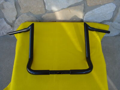 14'' BLACK MONKEY MONSTER APE HANGER BARS 1 1/4'' HANDLEBARS HARLEY BATWING 86-UP