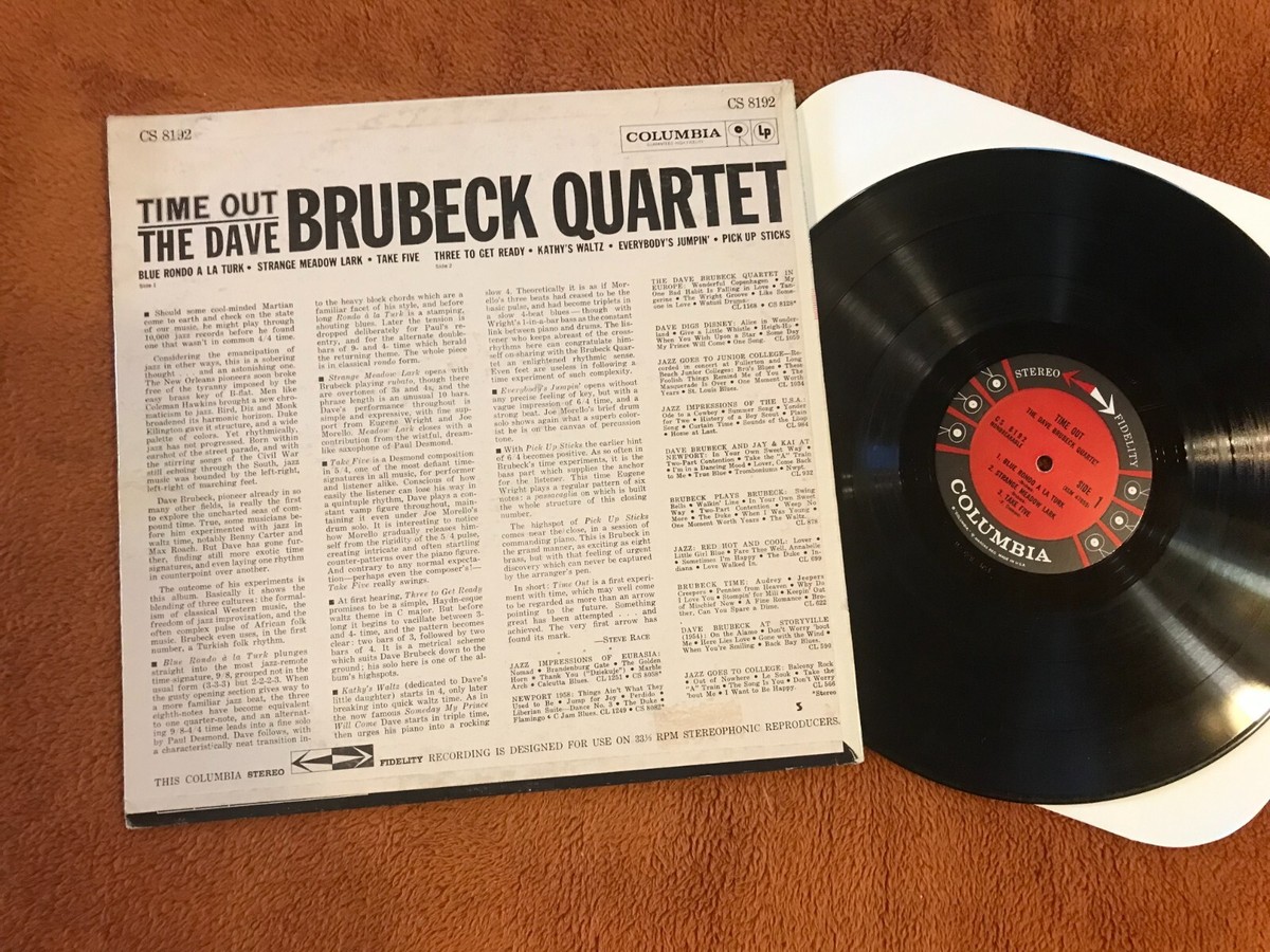 Dave Brubeck Quartet LP Time Out Columbia CS 8192 6-Eye Ster 1st