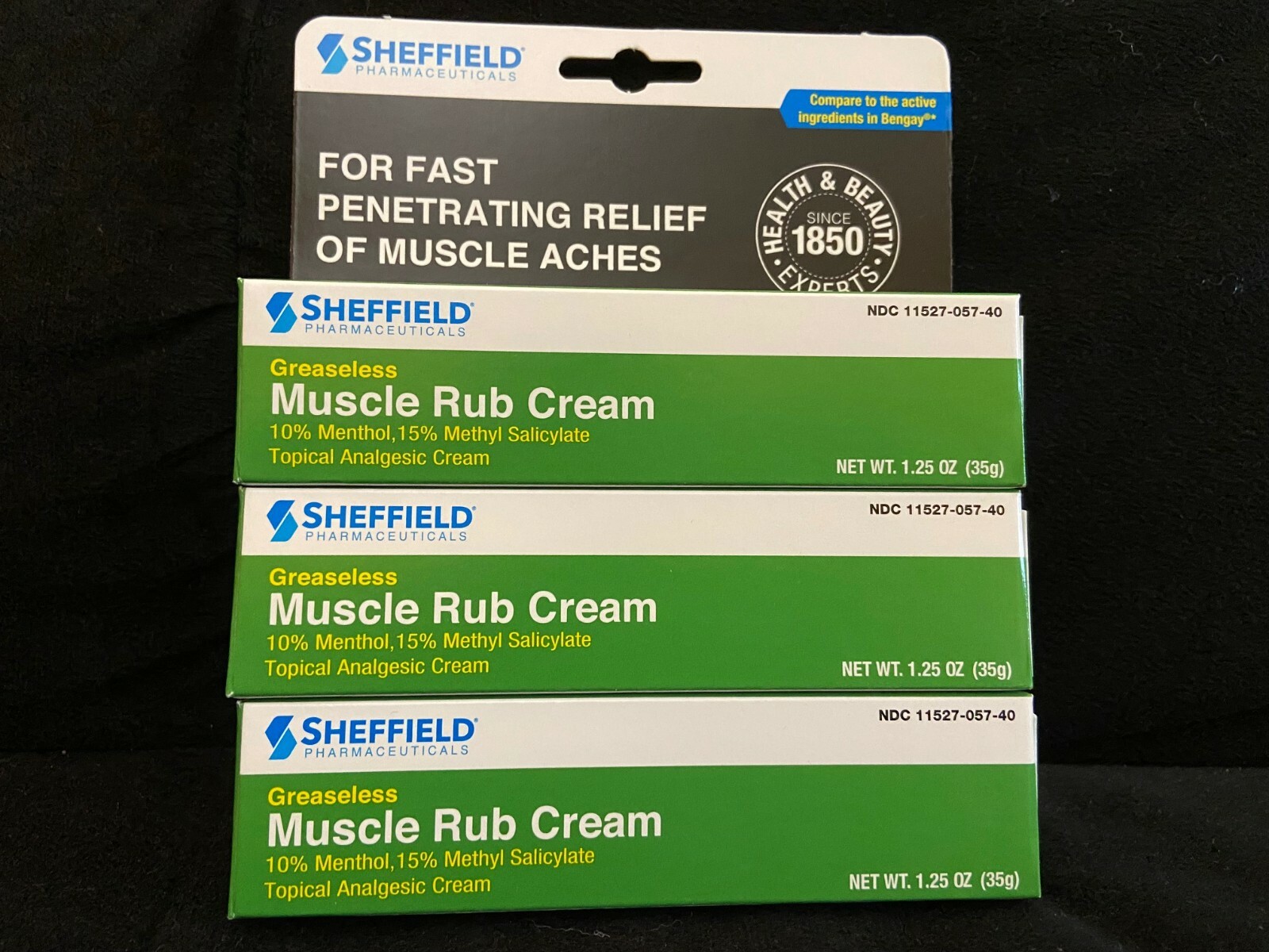 Dr. Sheffield's MUSCLE RUB Pain Relieving Cream 35gm ( 3 pack ) eBay