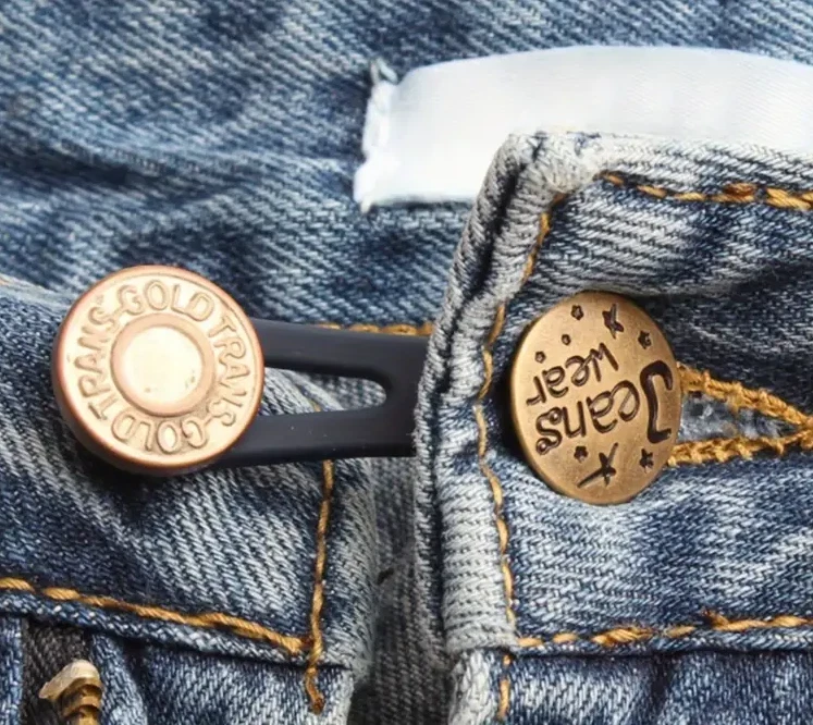 Damen Herren Hosen Knopfverlängerung Knopf, elastisch, unsichtbar, Short, Taille - Bild 2 von 4