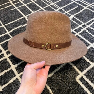 FRYE Felt Tall Crown Fedora Leather Band Hat | eBay display picture 3