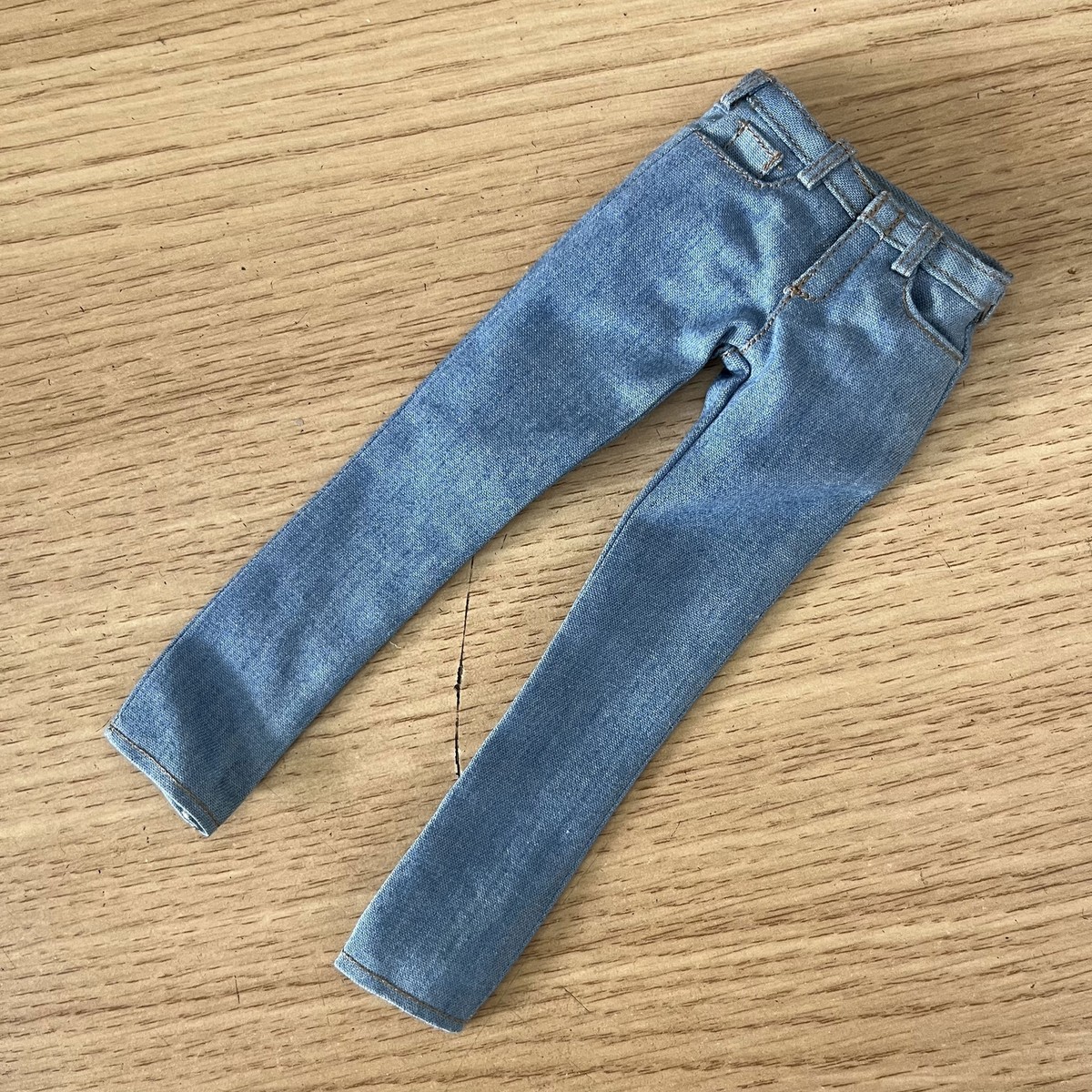 Pantalon Court En Jean Délavé Pour Figurine D'action 1/6 (12") - Accessoire Neuf, Vintage Look