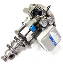 TEKNOVI VS2400AD Valve + SMC IP8000-030-X14 electro-pneumatic positioner -used-