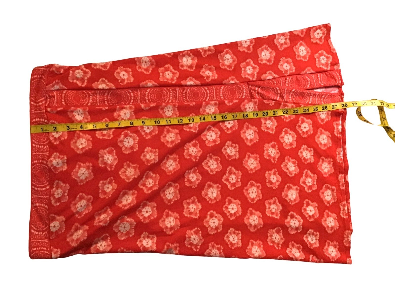 MICHAEL KORS-WOMENS CORAL LIGHT WEIGHT ELASTIC WAIST FRONT SPLIT SKIRT SIZE M thumbnail 5