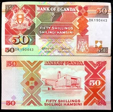 Uganda 50 Shillings 1987 Banknote World Paper Money UNC Currency Bill Note