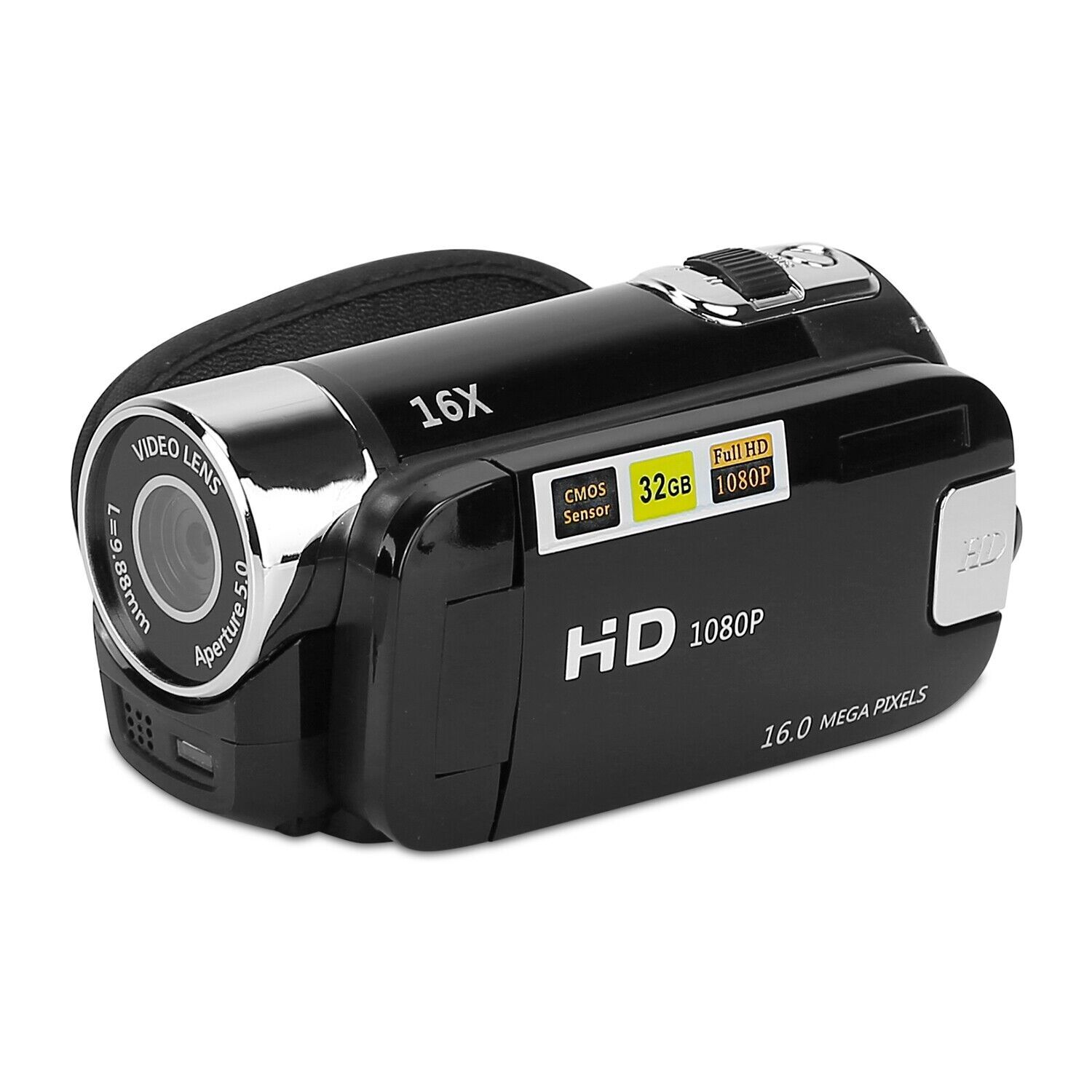 1080P Handheld Video Camcorder 16x Digital Zoom Camera for Kids w/ COMS Sensor