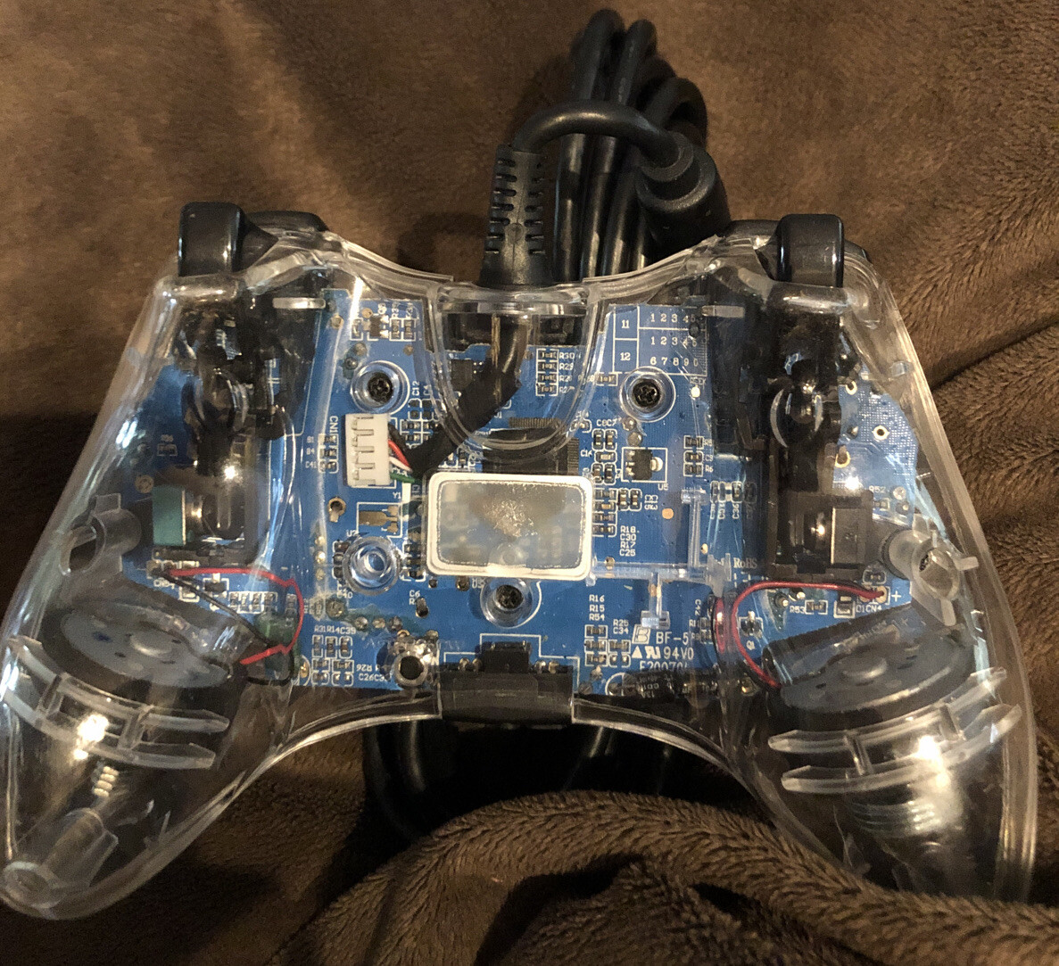 Afterglow Wired Controller For Xbox 360 Clear Case PL3702 eBay